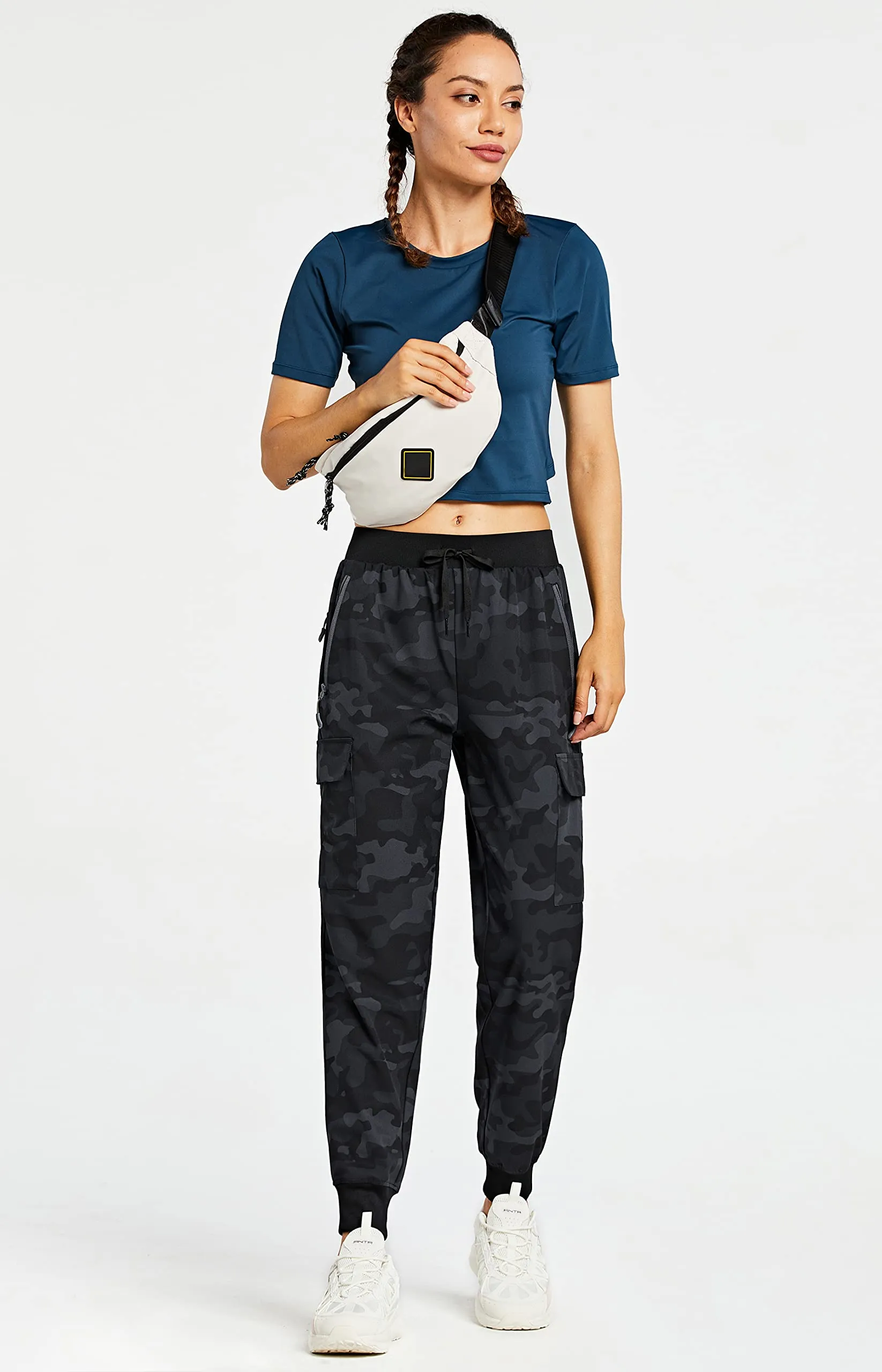 Libin Pantaloni Cargo da Donna Leggeri ad Asciugatura Rapida per Trekking e Sport, XL - immagine 3