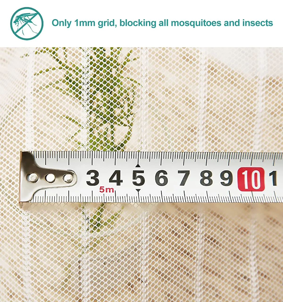 Meet Beauty Zanzariera Magnetica per Porte, 80x180 cm, Bianca - immagine 4