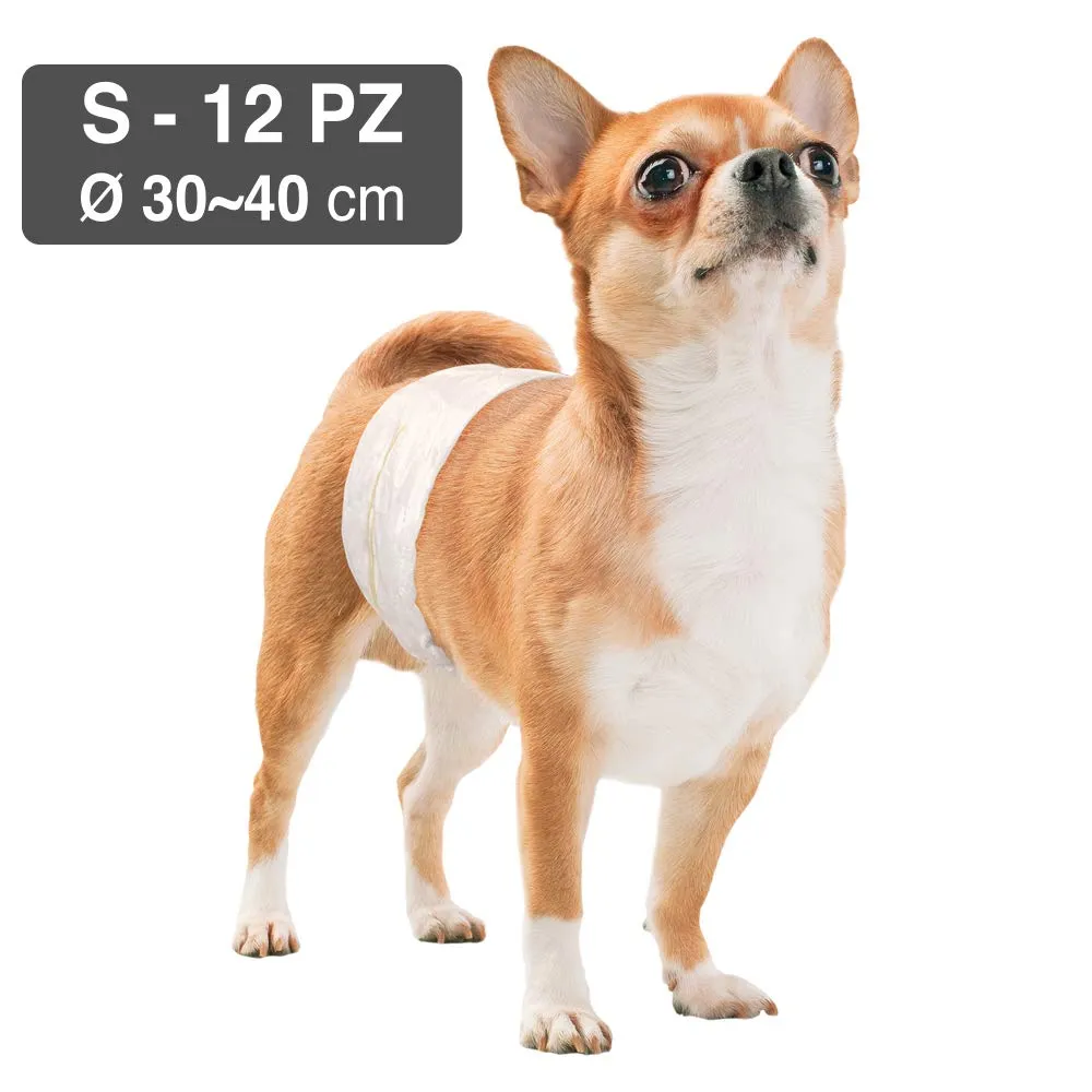 Croci Dog Nappy Fascia Assorbente per Cani Maschi, Taglia S (30-40 cm), 12 pz - immagine 2