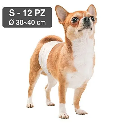 Croci Dog Nappy Fascia Assorbente per Cani Maschi, Taglia S (30-40 cm), 12 pz - immagine 6