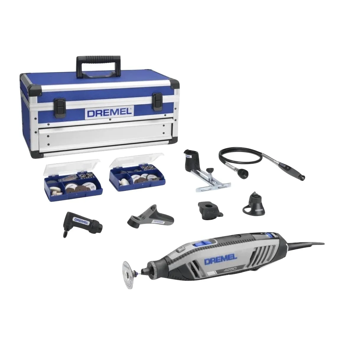 Dremel 4250 Multiutensile 175 W, Kit con 6 Complementi e 128 Accessori, Velocità Variabile 5.000-35.000 giri/min - immagine 1