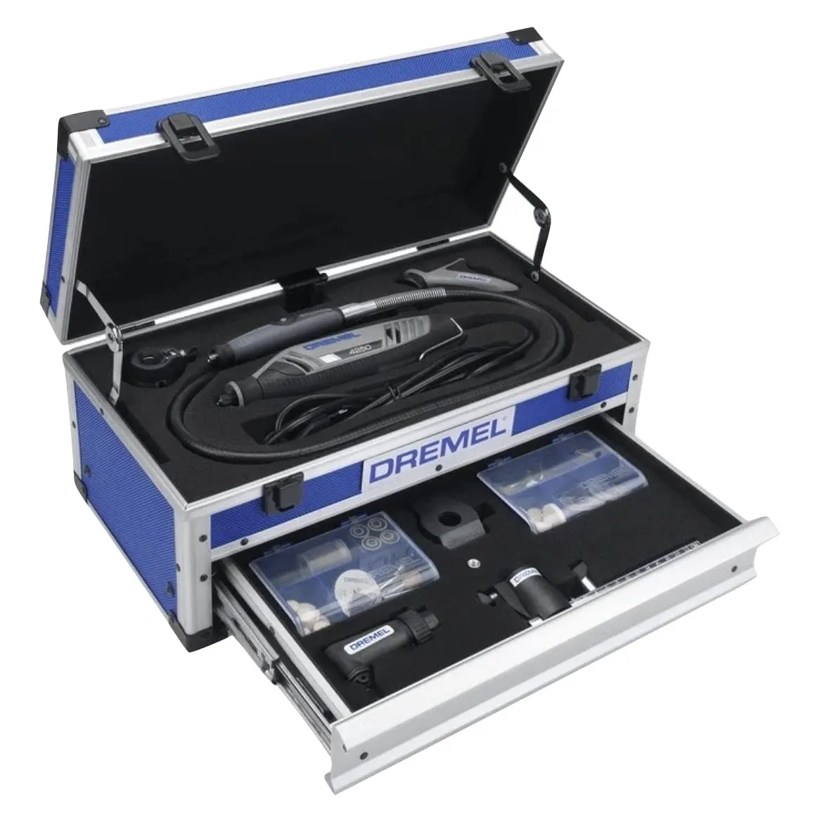 Dremel 4250 Multiutensile 175 W, Kit con 6 Complementi e 128 Accessori, Velocità Variabile 5.000-35.000 giri/min - immagine 4
