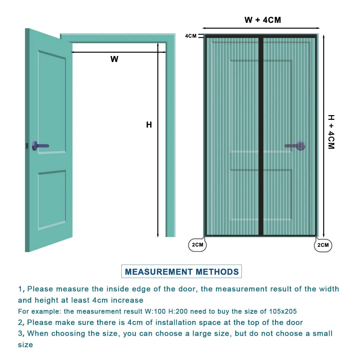 Meet Beauty Zanzariera Magnetica per Porte, 175x235 cm, Bianca - immagine 2