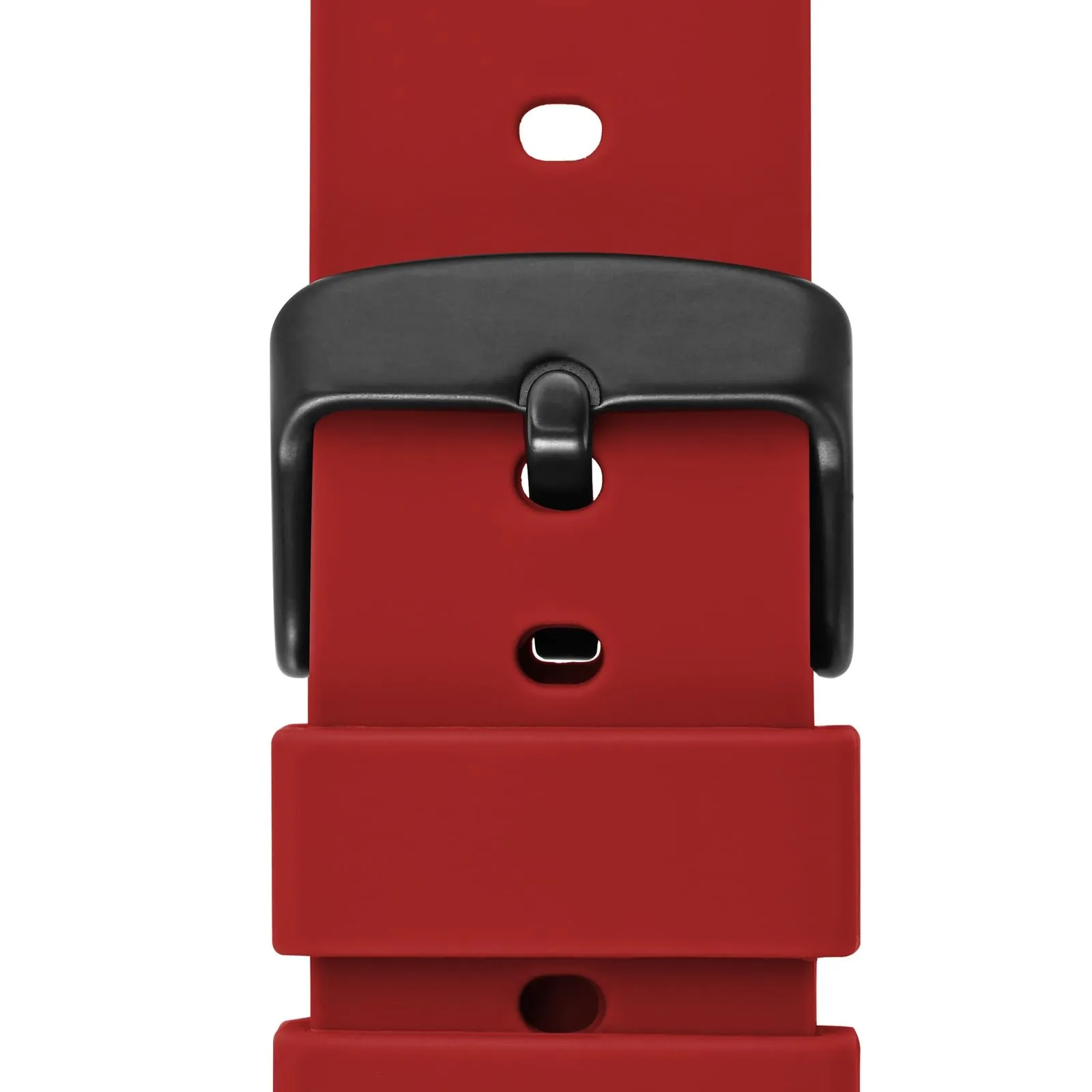 WOCCI Cinturino in Silicone 20mm con Fibbia Nera (Rosso) - immagine 9