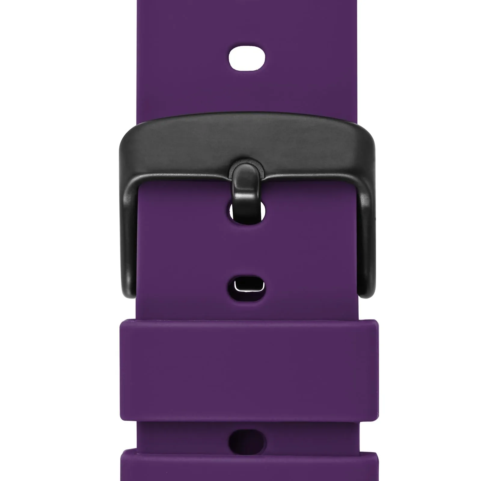 WOCCI Cinturino in Silicone 18mm con Fibbia Nera, Viola - immagine 9
