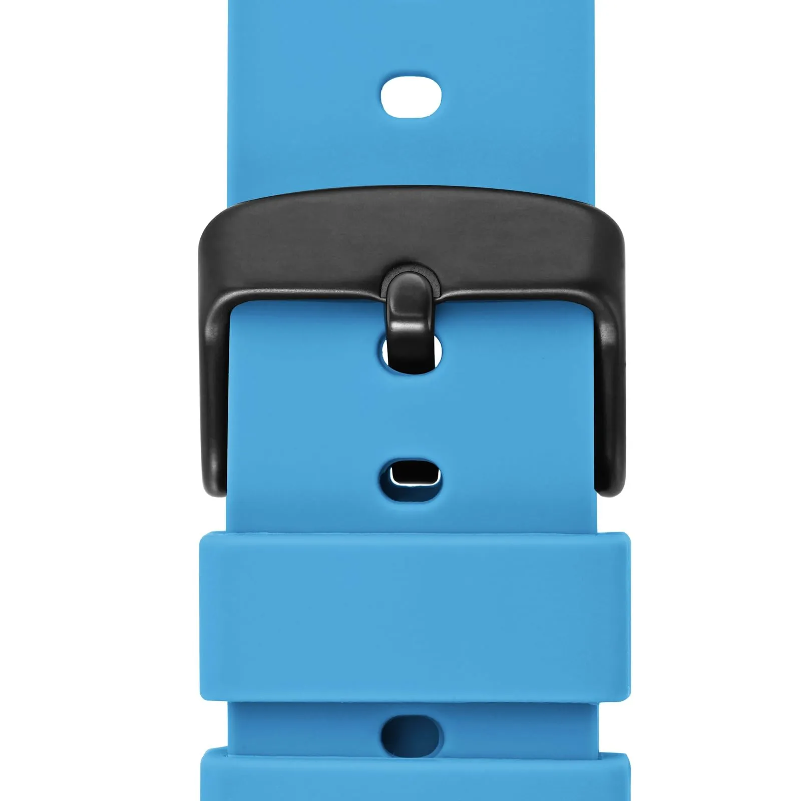 WOCCI Cinturino in Silicone 16mm con Fibbia Nera - Cielo Blu - immagine 9