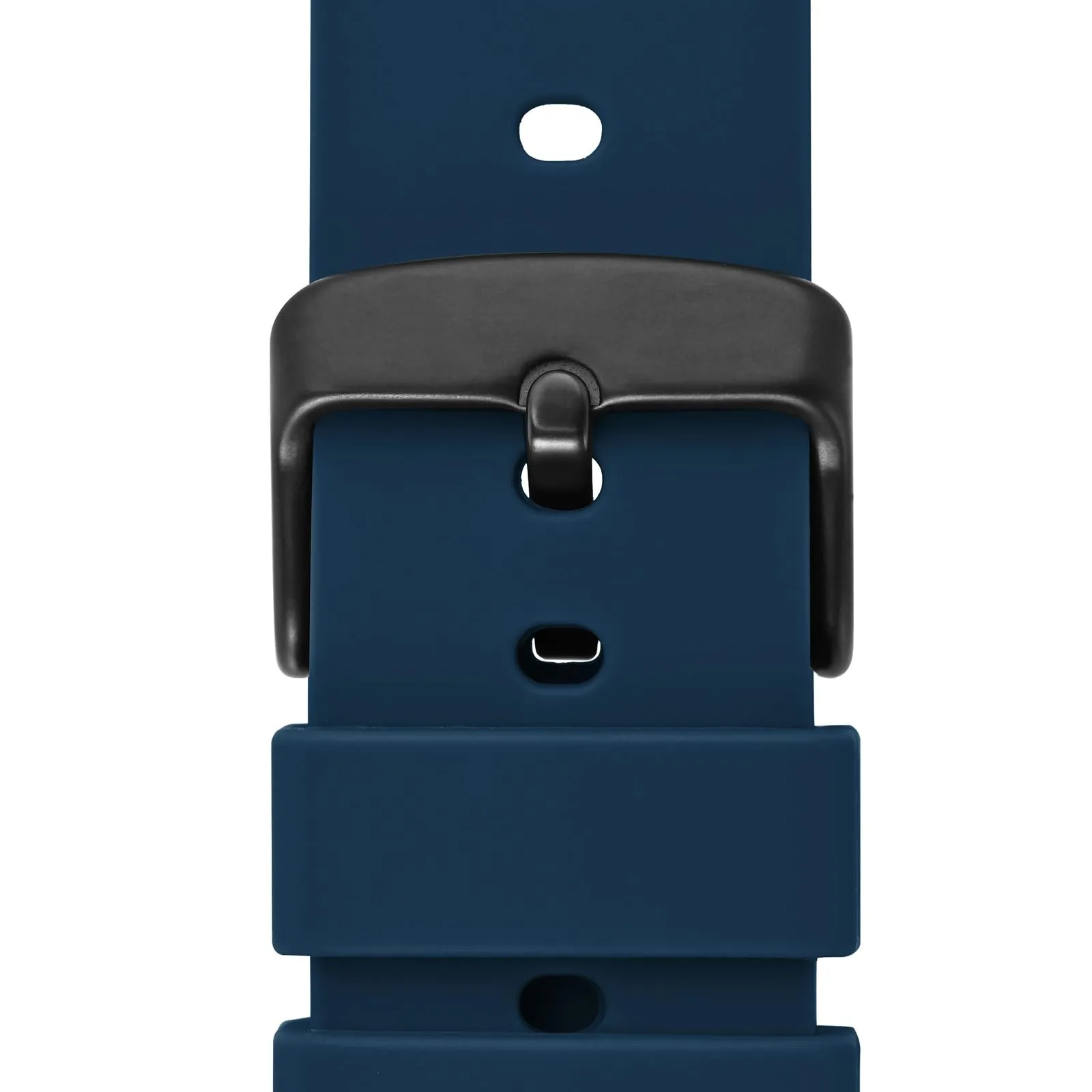 WOCCI Cinturino in Silicone 19mm con Fibbia Nera - Blu Navy - immagine 9