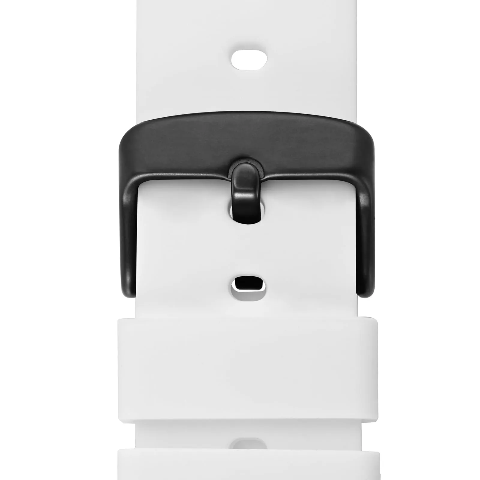 WOCCI Cinturino in Silicone 16mm per Orologi con Fibbia Nera, Bianco - immagine 9