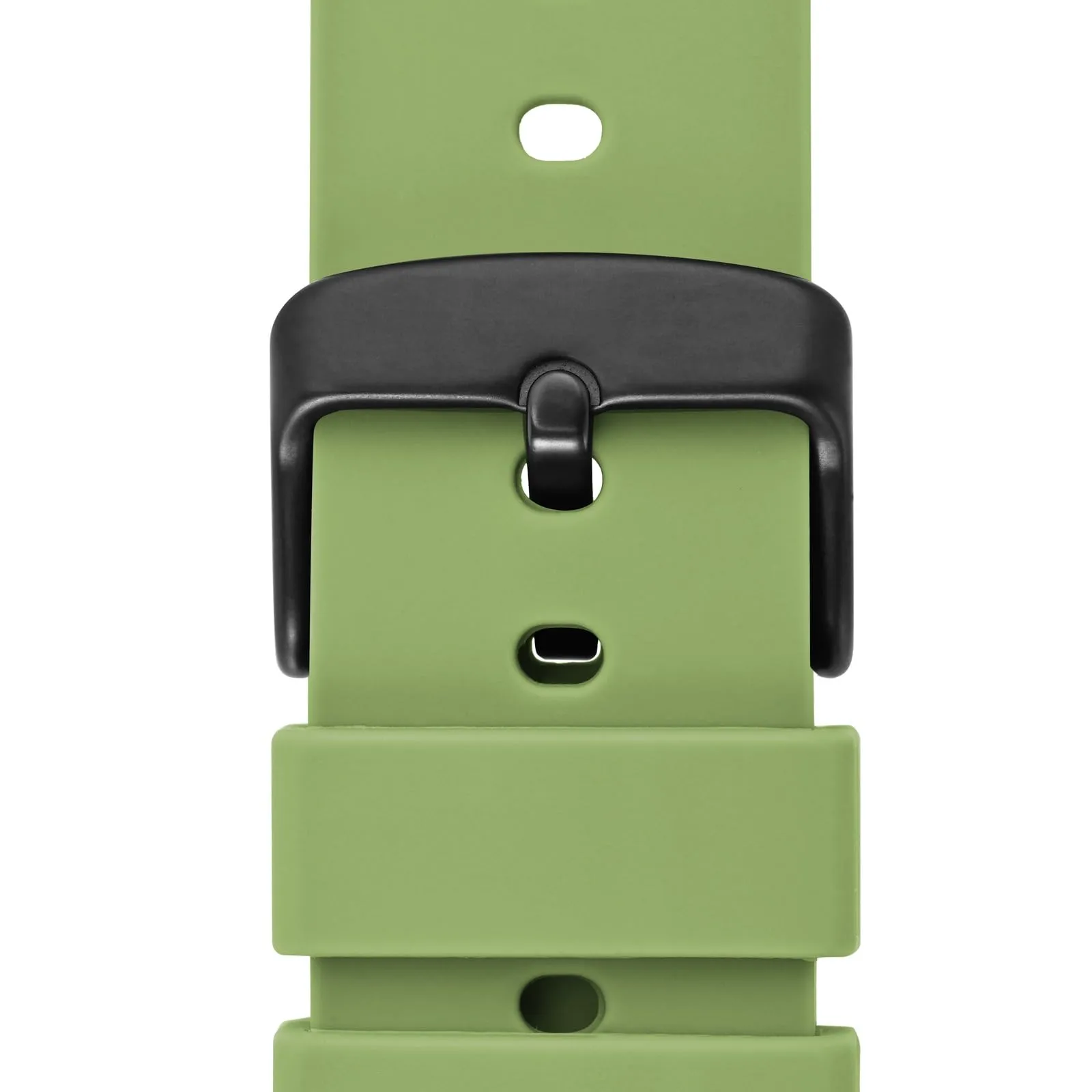 WOCCI Cinturino in Silicone 21mm per Orologi con Fibbia Nera (Matcha Verde) - immagine 9