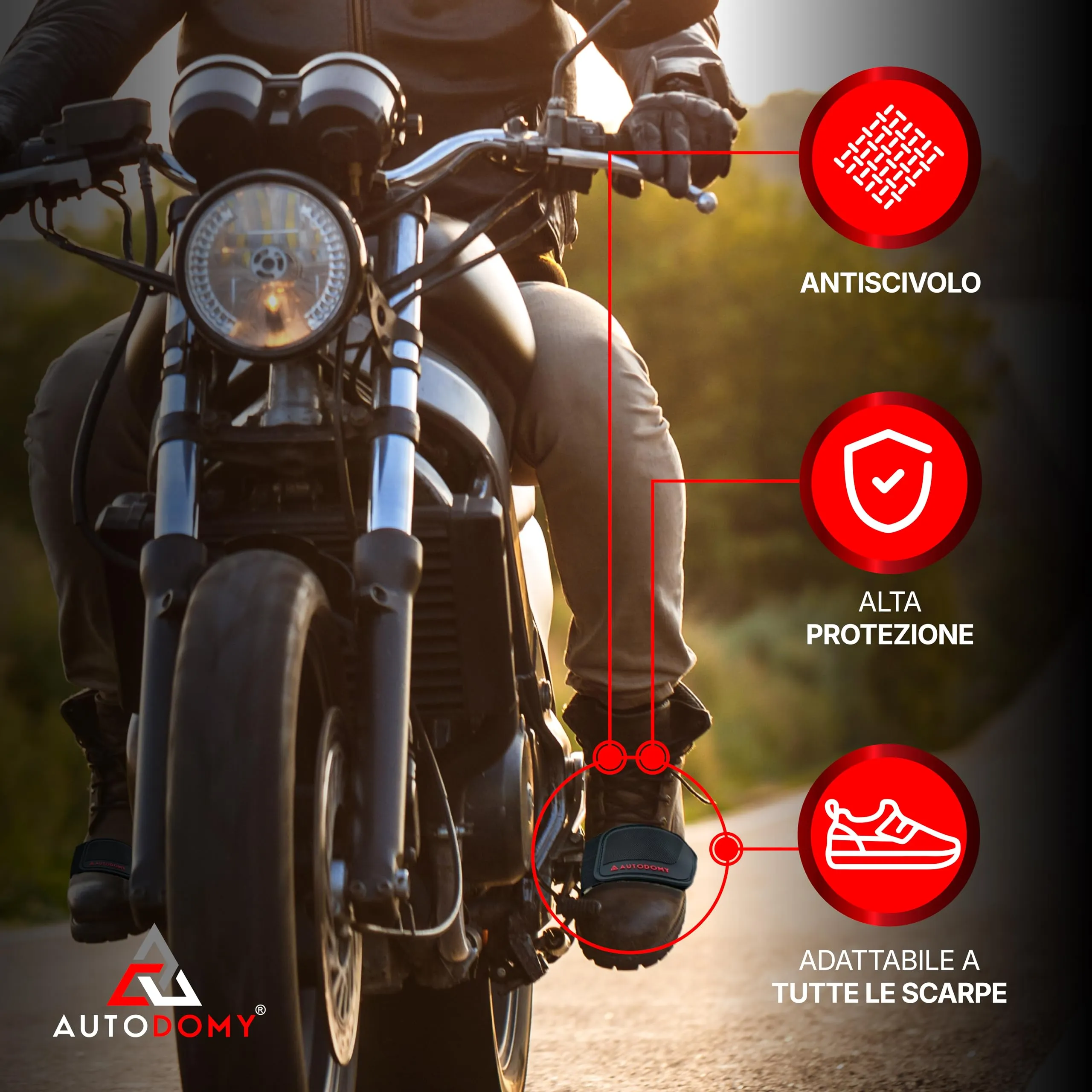 Autodomy Protezione Scarpe Moto Leva Cambio Copriscarpe per Motociclo Quad ATV V1 - immagine 4