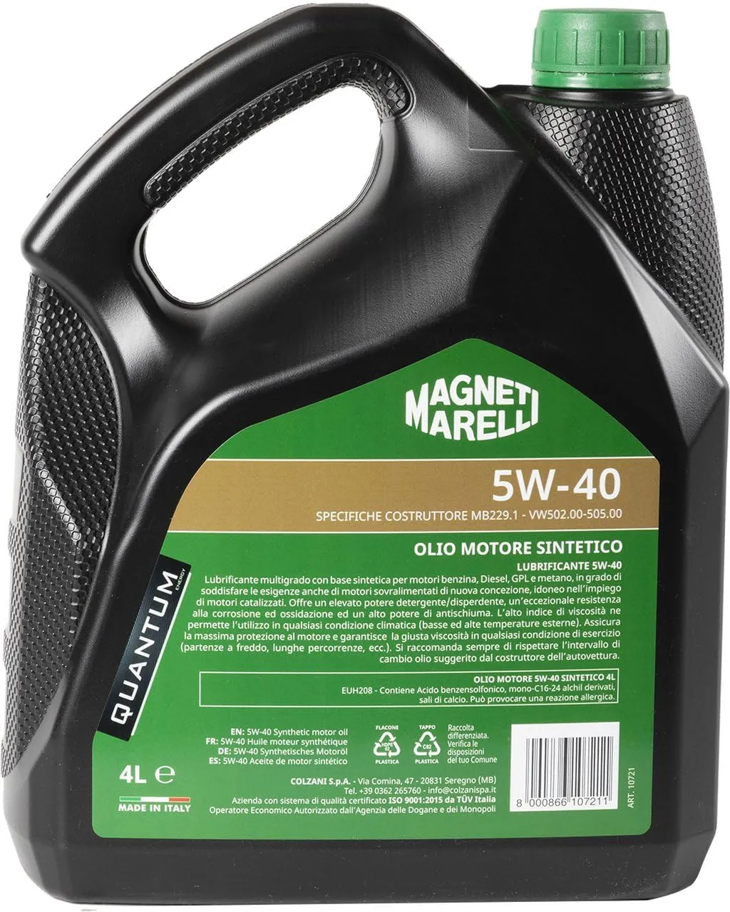 Quantum Energy Magneti Marelli Olio Motore 5W-40, 4 litri - immagine 4