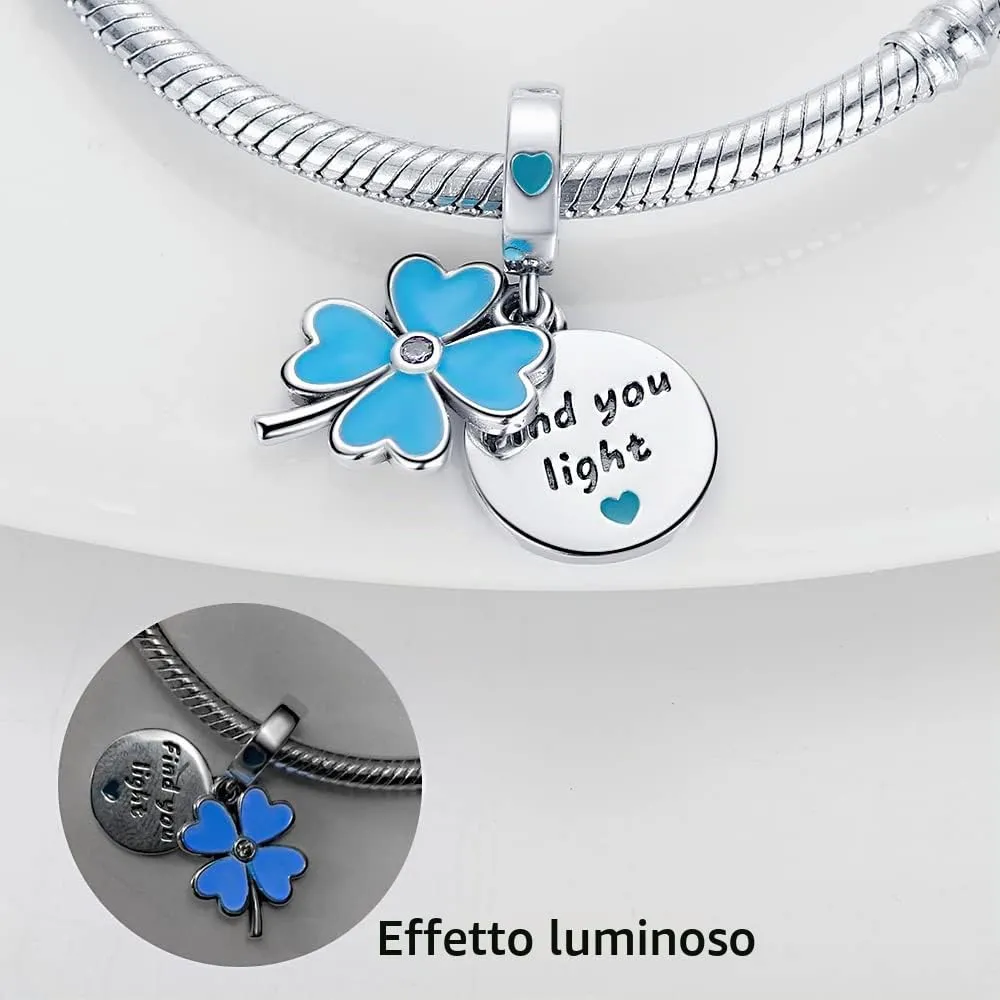 Pandach Bead Charm in Argento Sterling 925 con Cubic Zirconia per Braccialetti e Collane Europei - immagine 2