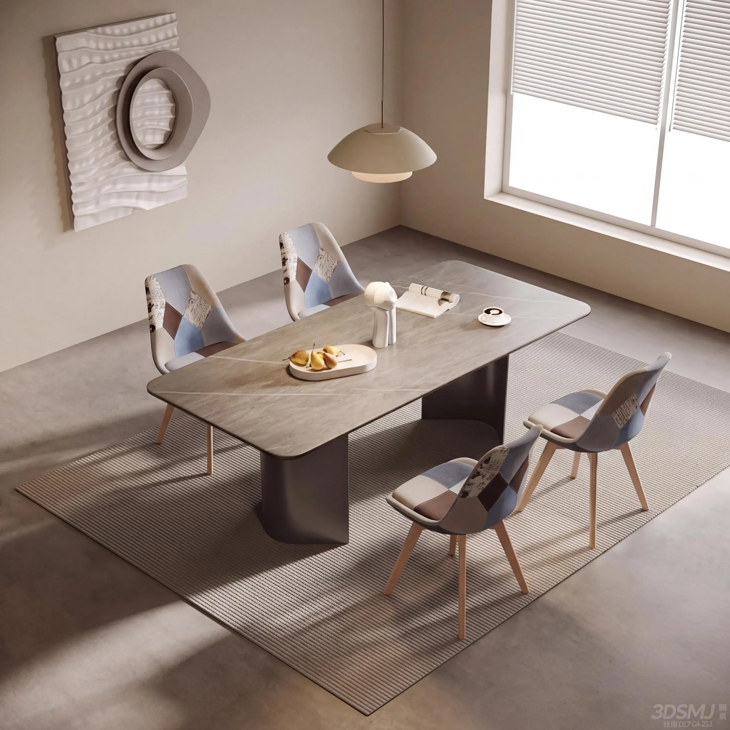 GrandCA HOME Set di 2 sedie da pranzo in stile nordico, polipropilene e faggio, marrone - immagine 7