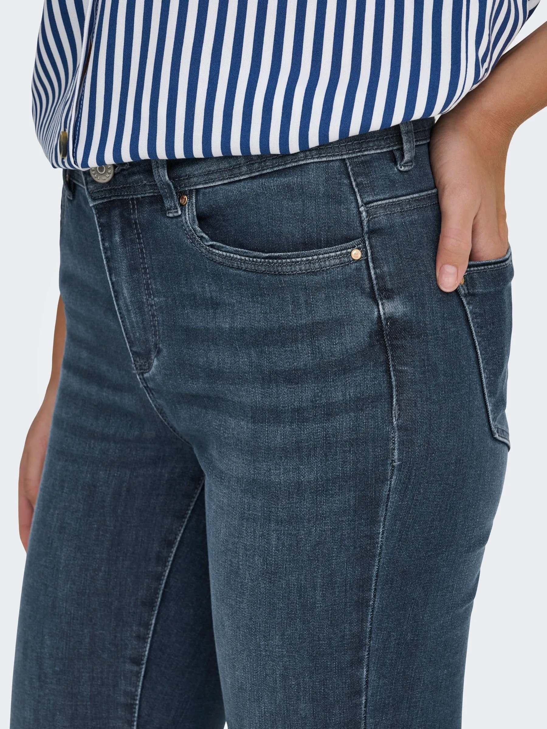 ONLY Onlwauw Life Mid SK DNM Bj777 Noos Jeans Donna, Blue Black Denim, XS / 30L - immagine 3
