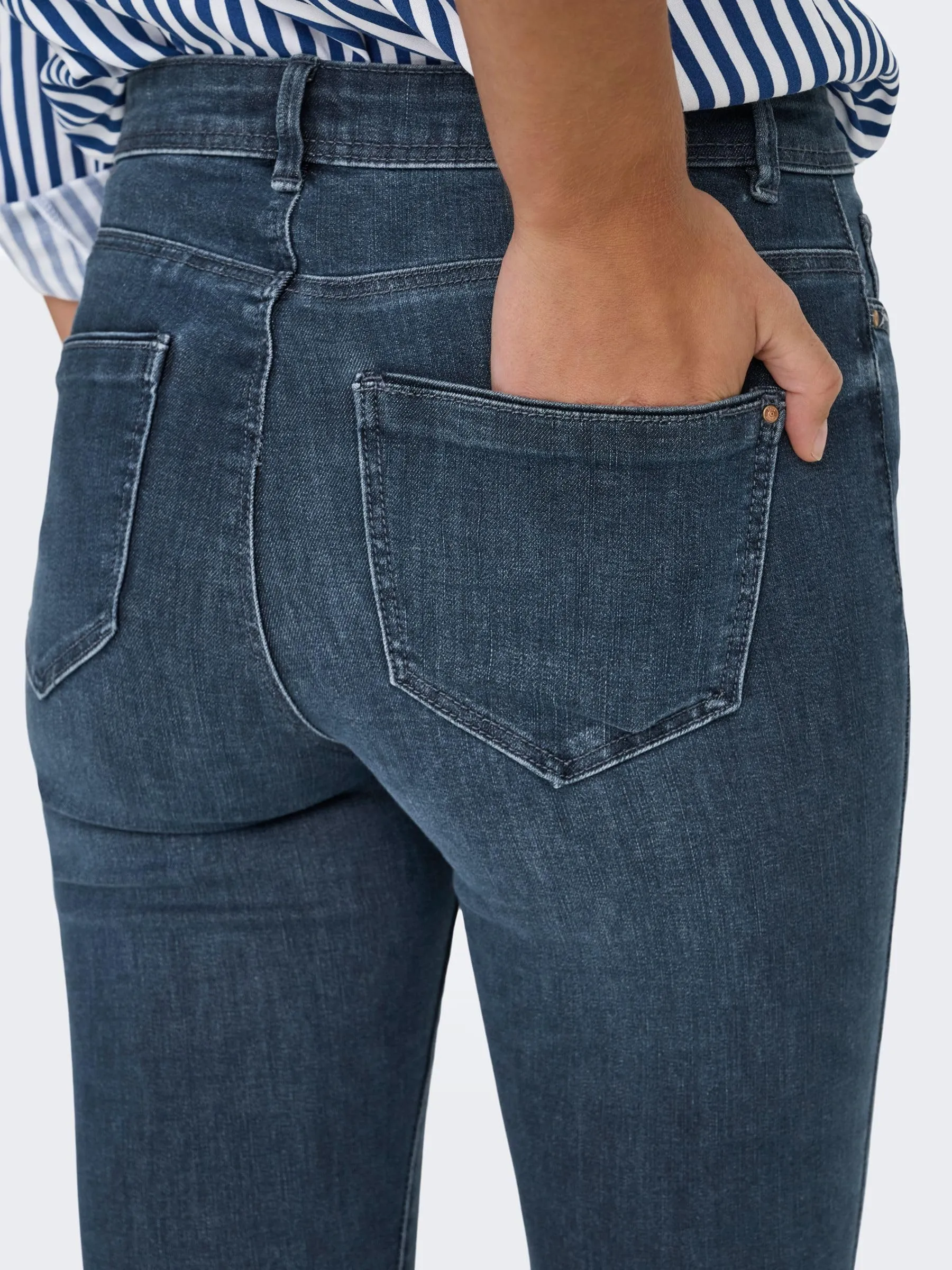 ONLY Onlwauw Life Mid SK DNM Bj777 Noos Jeans Donna, Blue Black Denim, XS / 30L - immagine 7