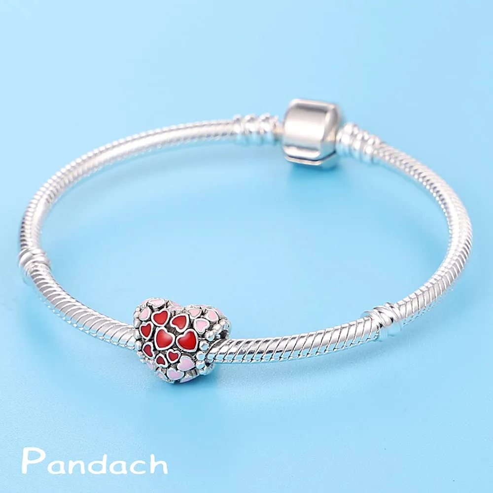 Pandach Bead Charm in Argento Sterling 925 con Cubic Zirconia per Braccialetti e Collane Europei - immagine 3