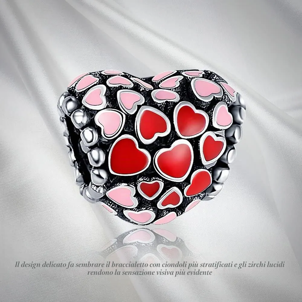 Pandach Bead Charm in Argento Sterling 925 con Cubic Zirconia per Braccialetti e Collane Europei - immagine 6