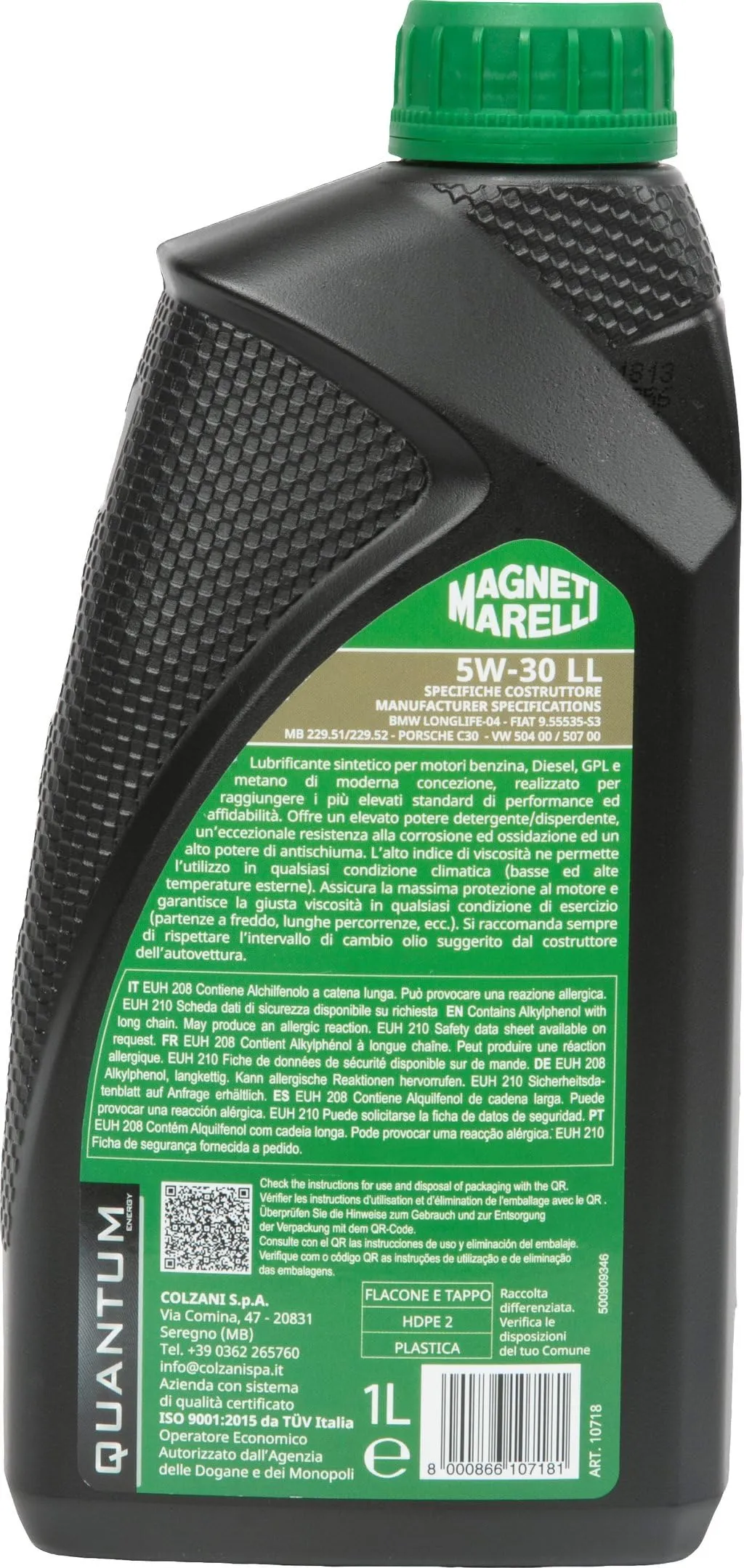 Magneti Marelli Quantum Energy Olio Motore Sintetico 5W-30 1lt - immagine 4