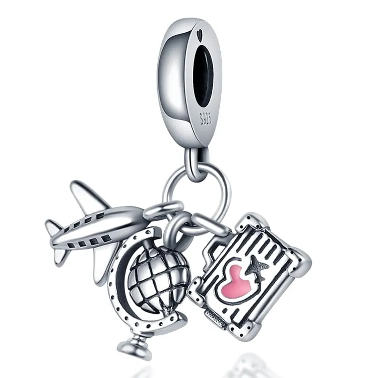 Pandach Bead Charm in Argento Sterling 925 con Cubic Zirconia per Braccialetti e Collane Europei - immagine 1