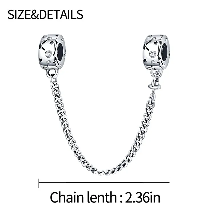 Pandach Bead Charm in Argento Sterling 925 con Cubic Zirconia per Braccialetti e Collane Europei - immagine 5
