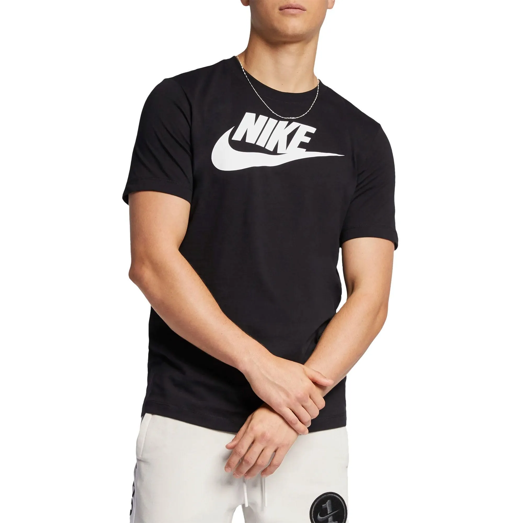 Nike Icon Futura Men's Tee - Black/White, S (AR5004-010) - immagine 3