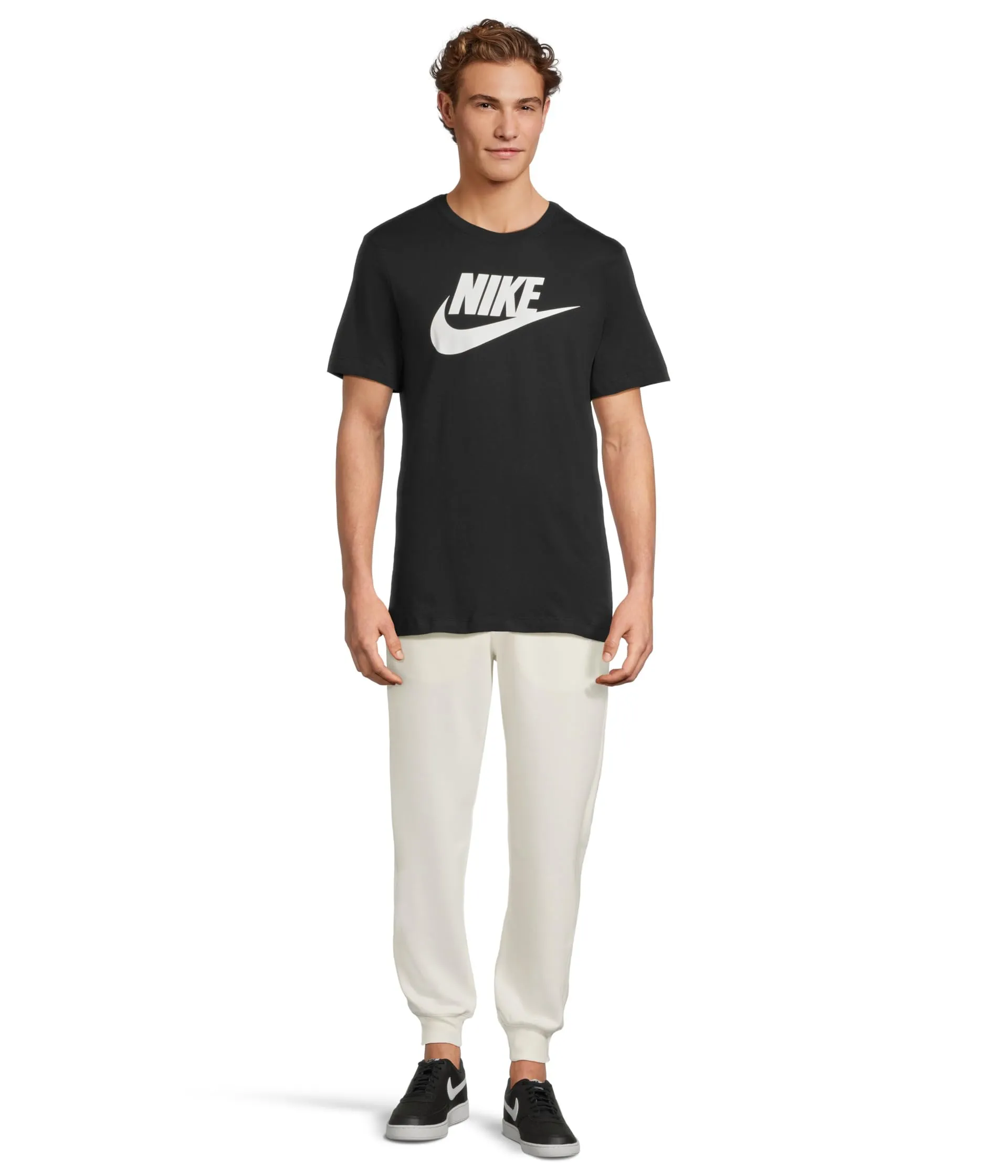 Nike Icon Futura Men's Tee - Black/White, S (AR5004-010) - immagine 7
