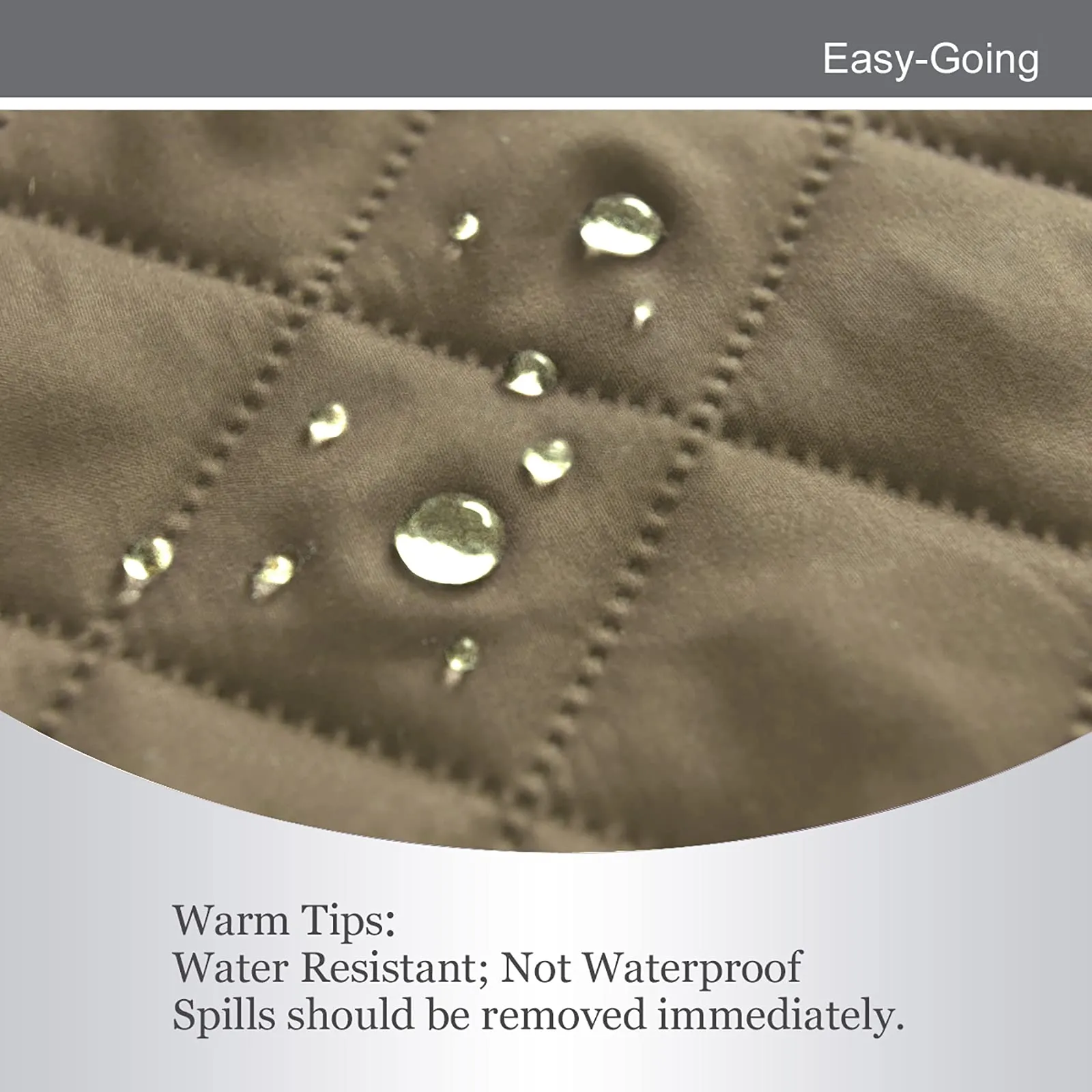 Easy-Going Copertina Reversibile per Divano e Poltrona Oversize Resistente all'Acqua con Fasce Elastiche - immagine 4