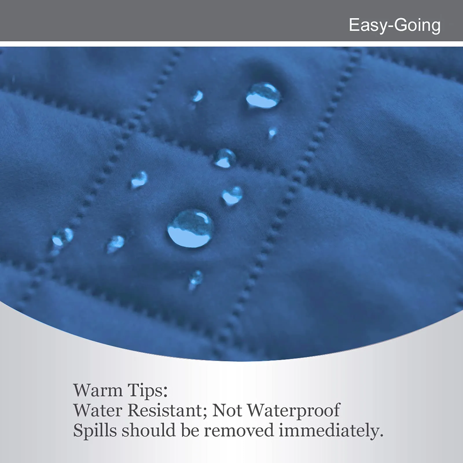 Easy-Going Copridivano Reversibile per Poltrona Extra Large, Blu/Avorio - immagine 4