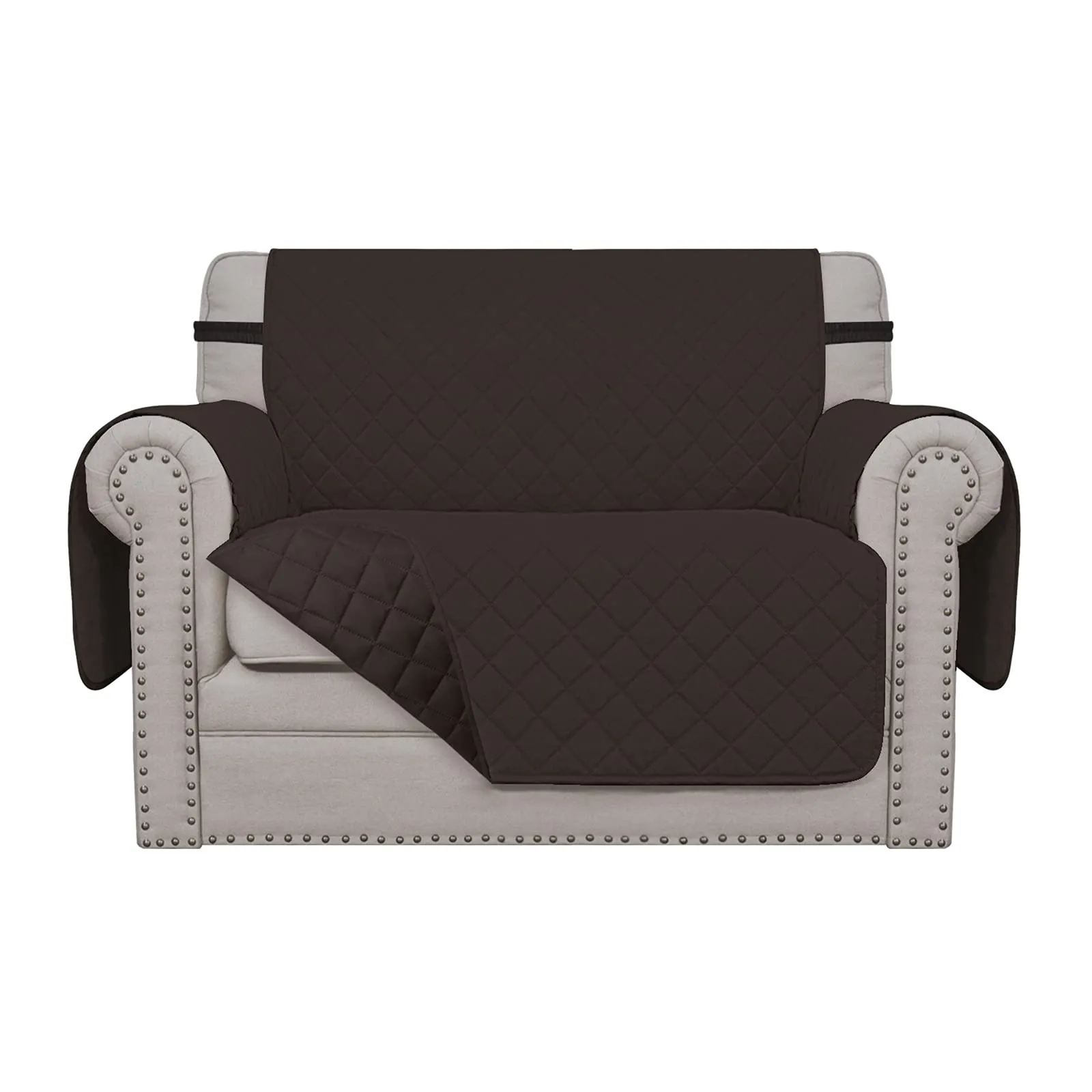 Easy-Going Copridivano Oversize Reversibile Impermeabile, Cioccolato/Cioccolato - immagine 1