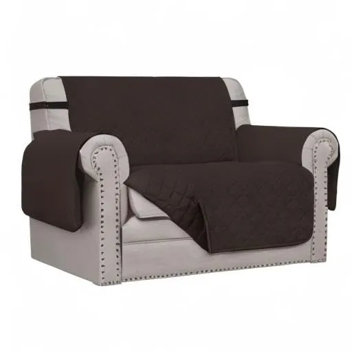 Easy-Going Copridivano Oversize Reversibile Impermeabile, Cioccolato/Cioccolato - immagine 8