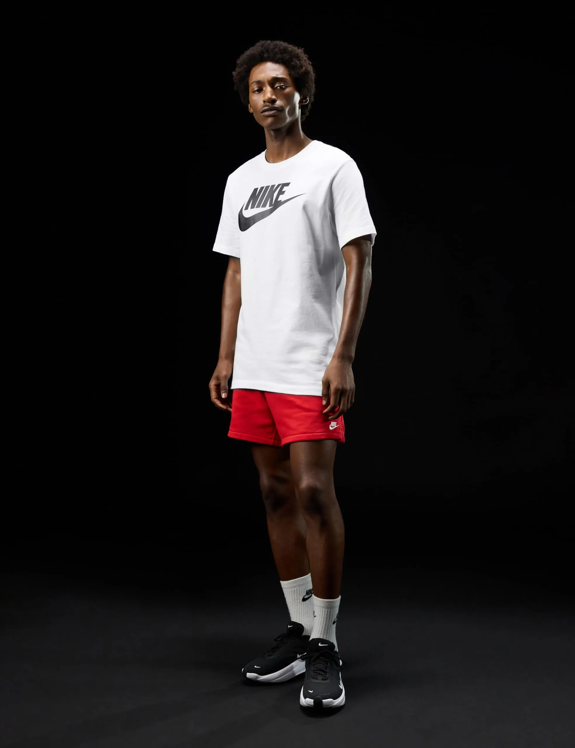 Nike Icon Futura Tee, Men's, White/Black, S - immagine 7