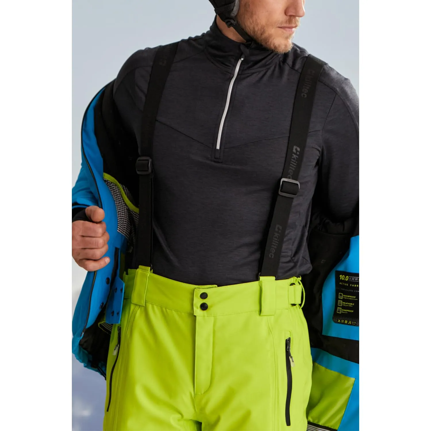 Killtec Enosh Pantaloni Funzionali da Sci, Verde Primavera, XL, 30920-000 - immagine 2