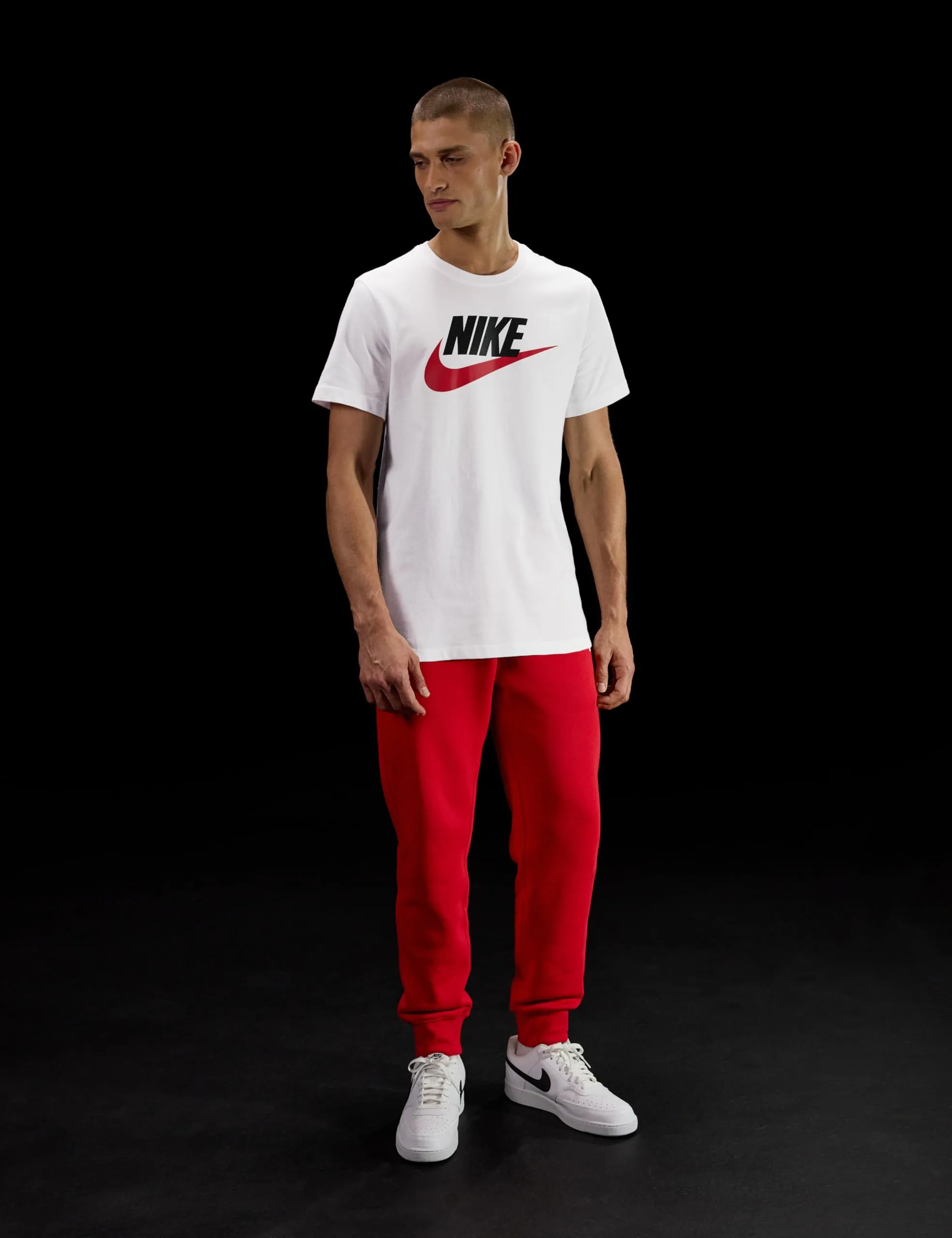 Nike Icon Futura T-Shirt White/Black/University Red XL - immagine 3