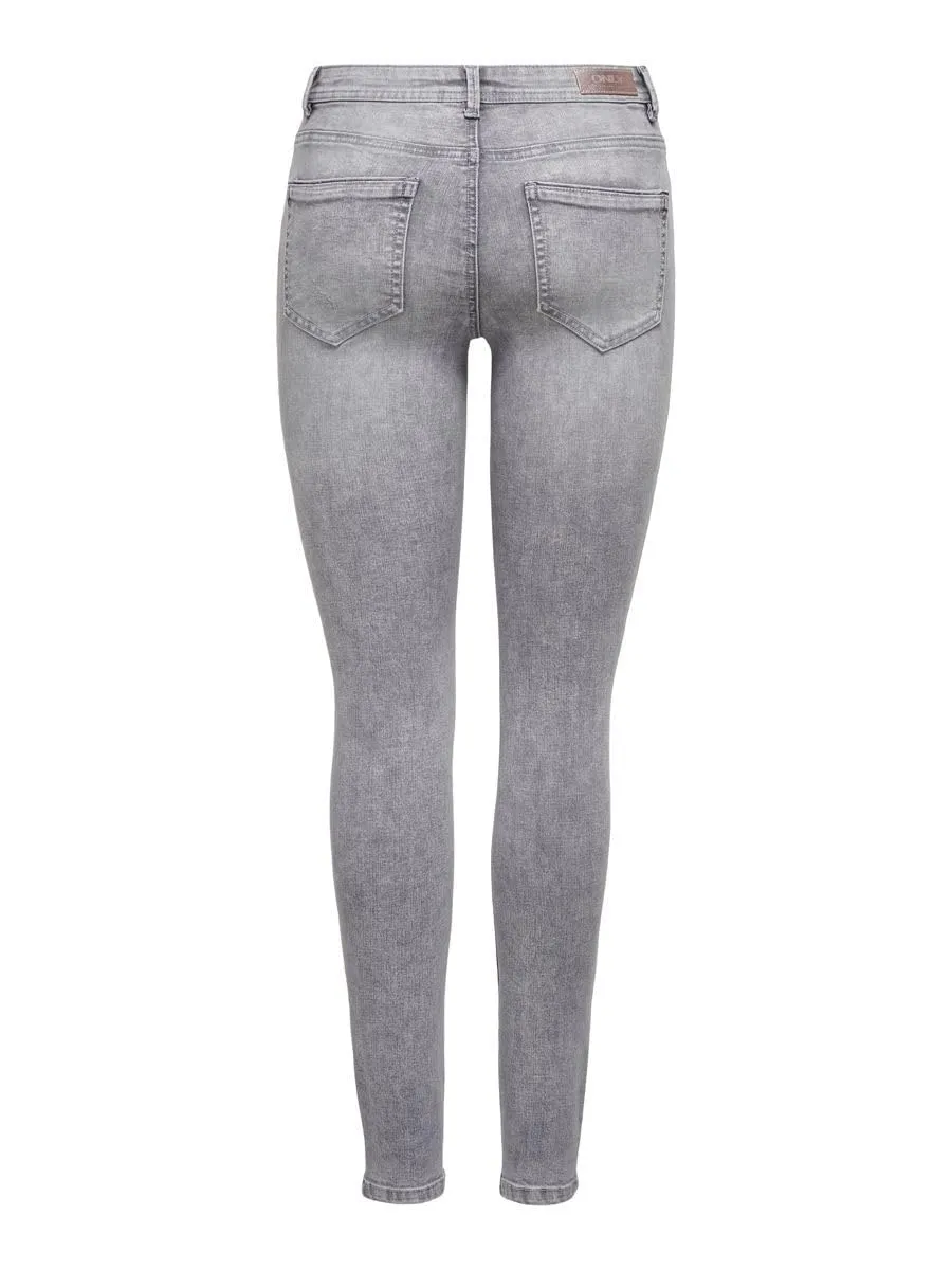 ONLY Life Mid SK BB BJ694 Noos Skinny Jeans, Denim Grigio Medio, L Donna - immagine 9