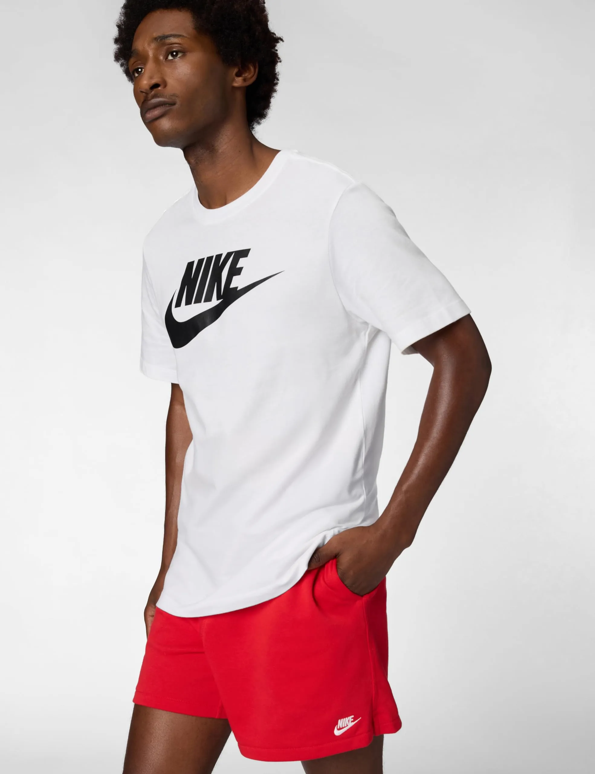 Nike Tee Icon Futura Maglietta Uomo, White/Black 101, Large - immagine 6