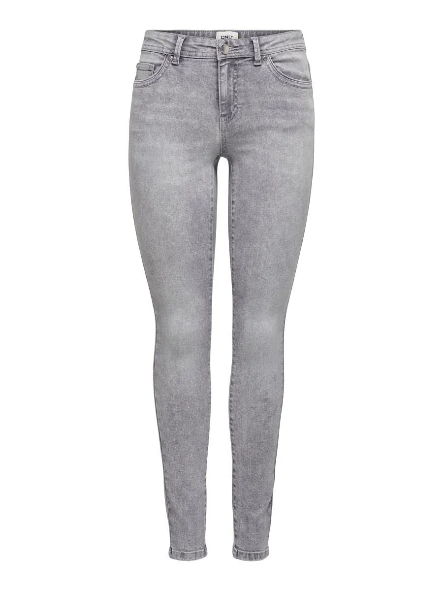 Only Life Mid Sk Bj694 Noos Jeans, Denim Grigio Medio, S / 32L - immagine 4