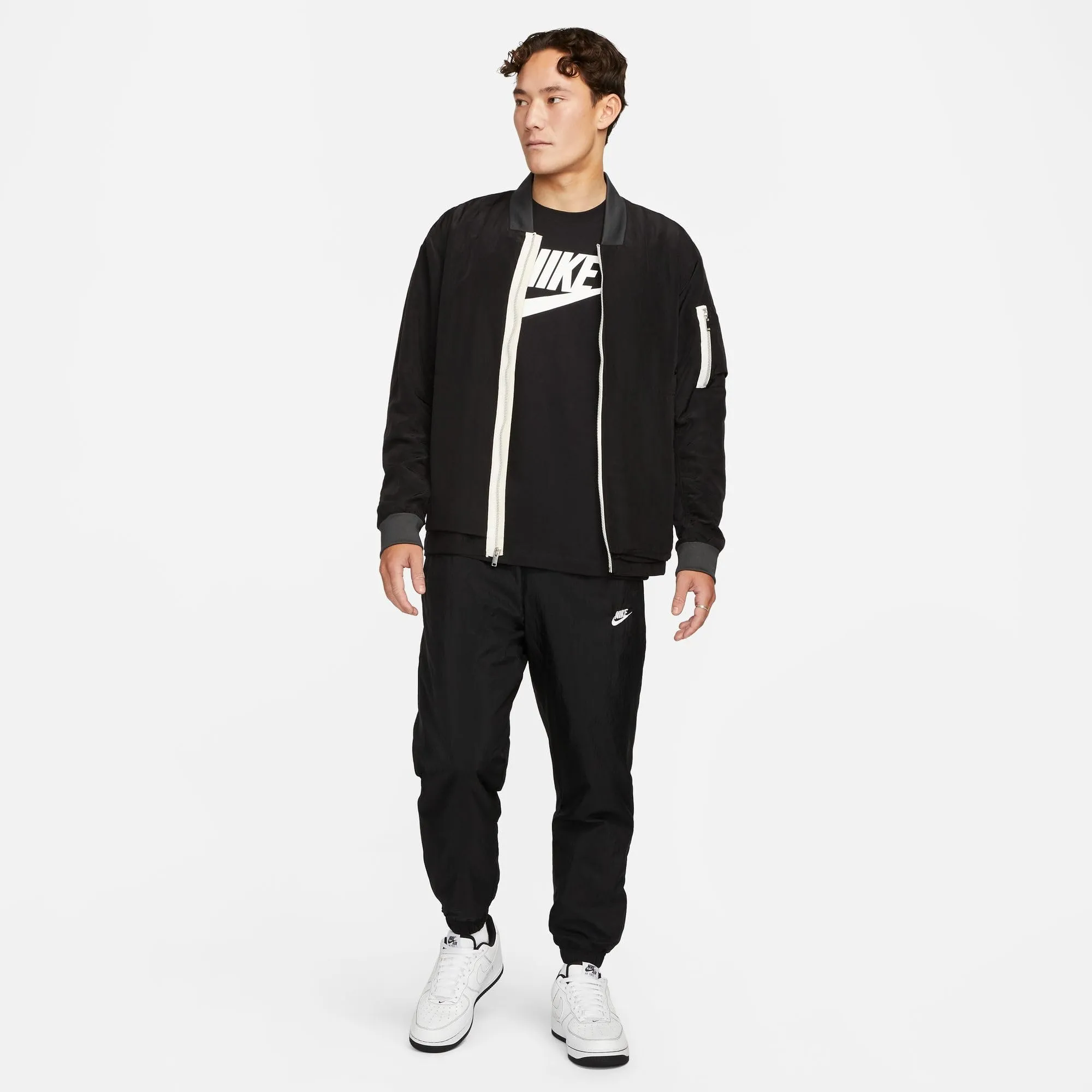 Nike Sportswear Icon Futura Men's T-Shirt, Black/White, M - immagine 4