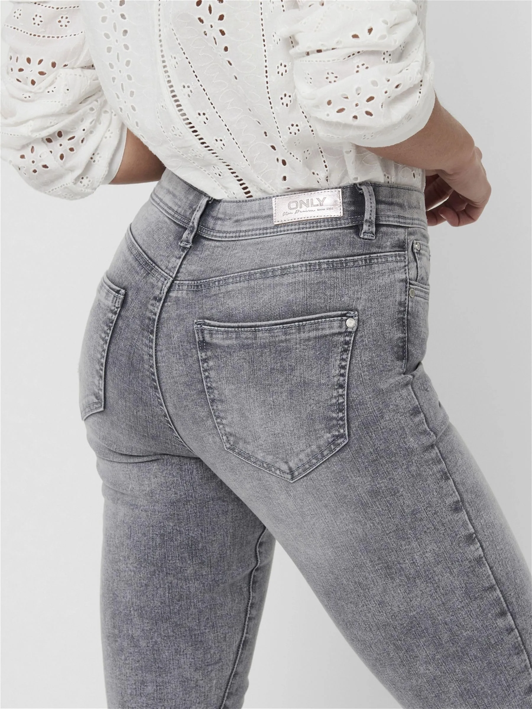 ONLY Life Mid SK BB BJ694 Noos Jeans, Denim Grigio Medio, XS - immagine 8
