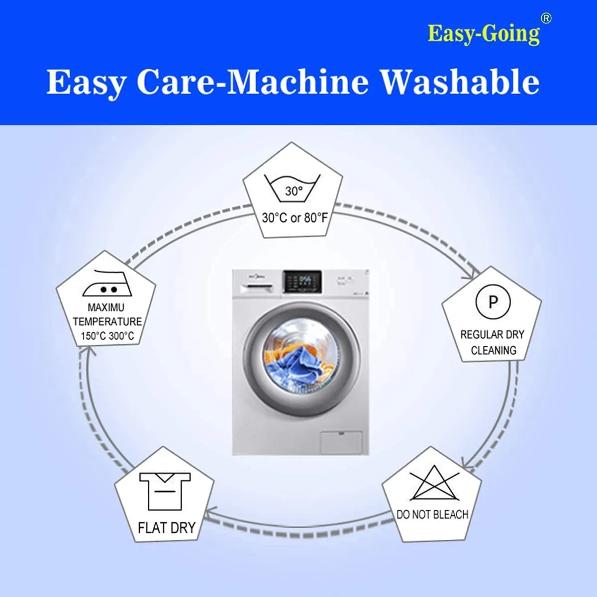 Easy-Going Copridivano Oversize Reversibile e Impermeabile, Blu Navy - immagine 7