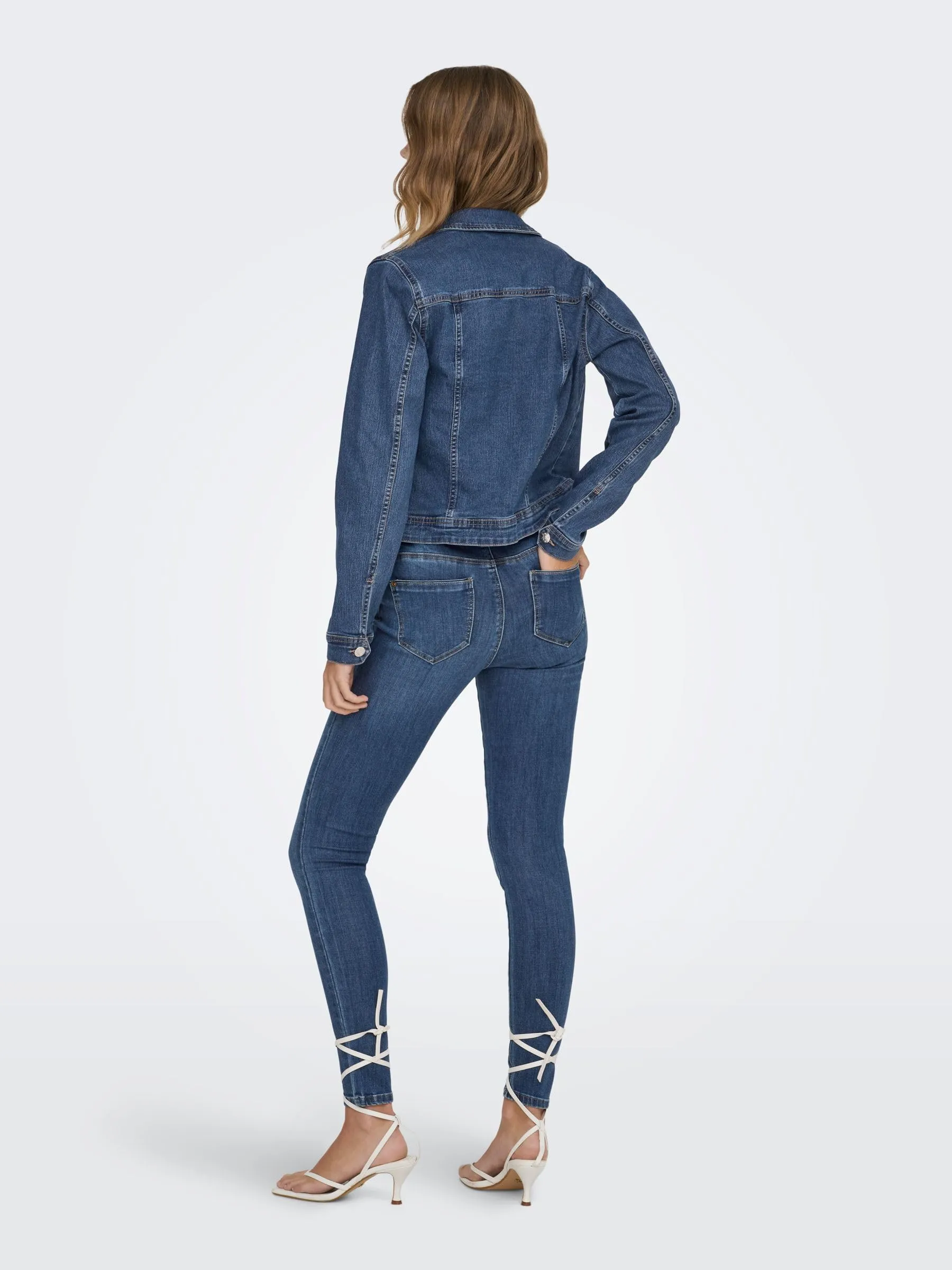 ONLY Onlwauw Mid Skinny Bj114-3 Noos Medium Blue Denim XS/30L - immagine 5