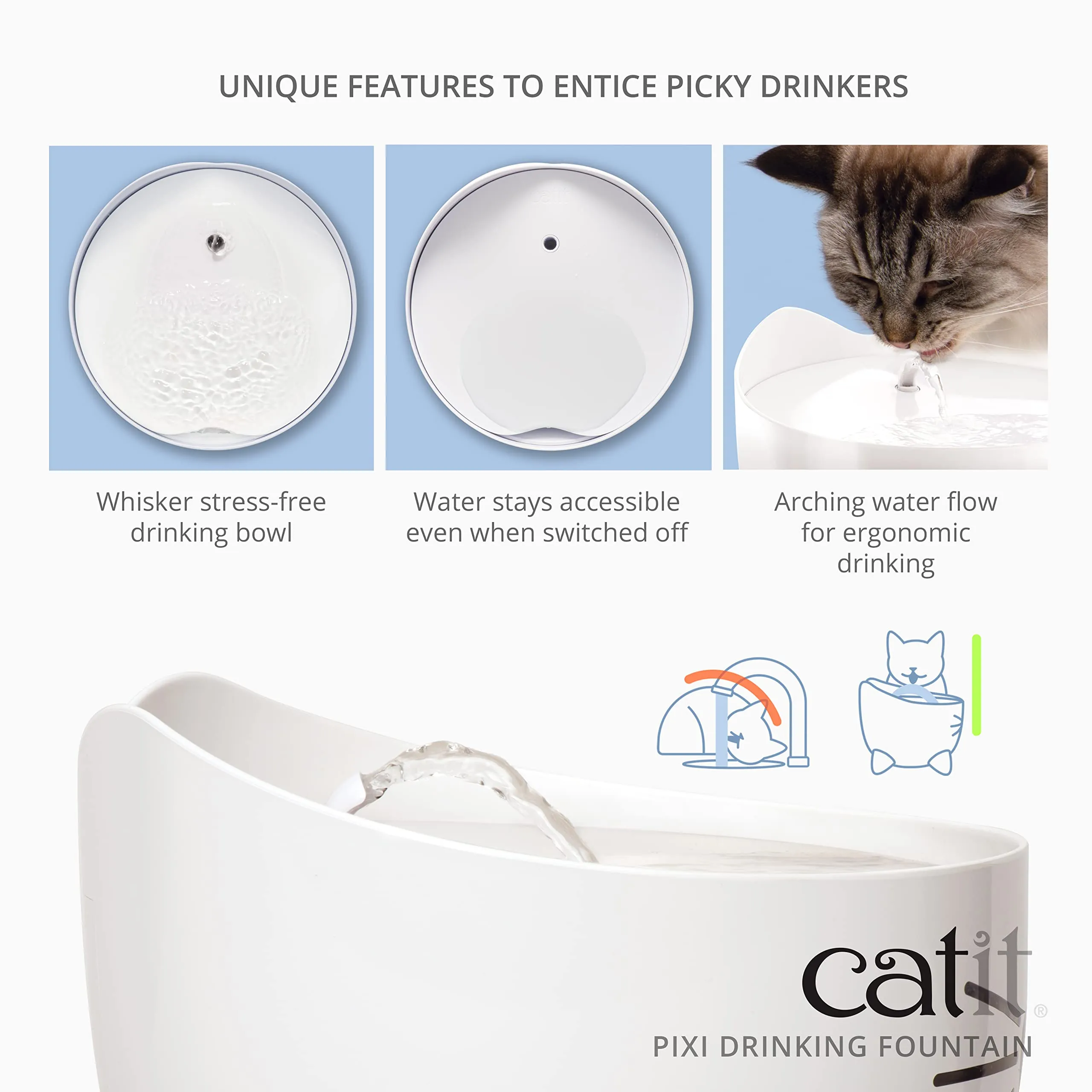 Catit Pixi Fontana d'Acqua Rosa - immagine 4