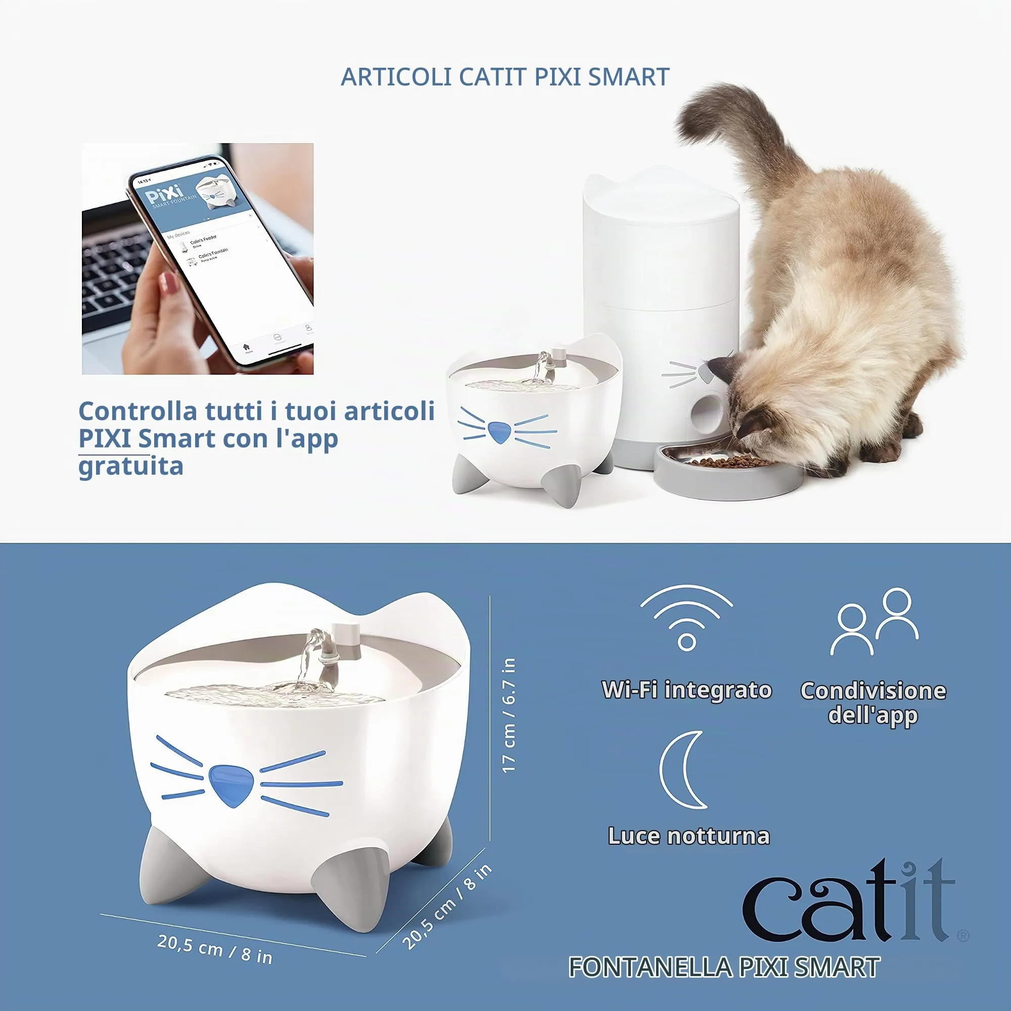 Catit Pixi Smart Fontana per Gatti 43751 - immagine 6