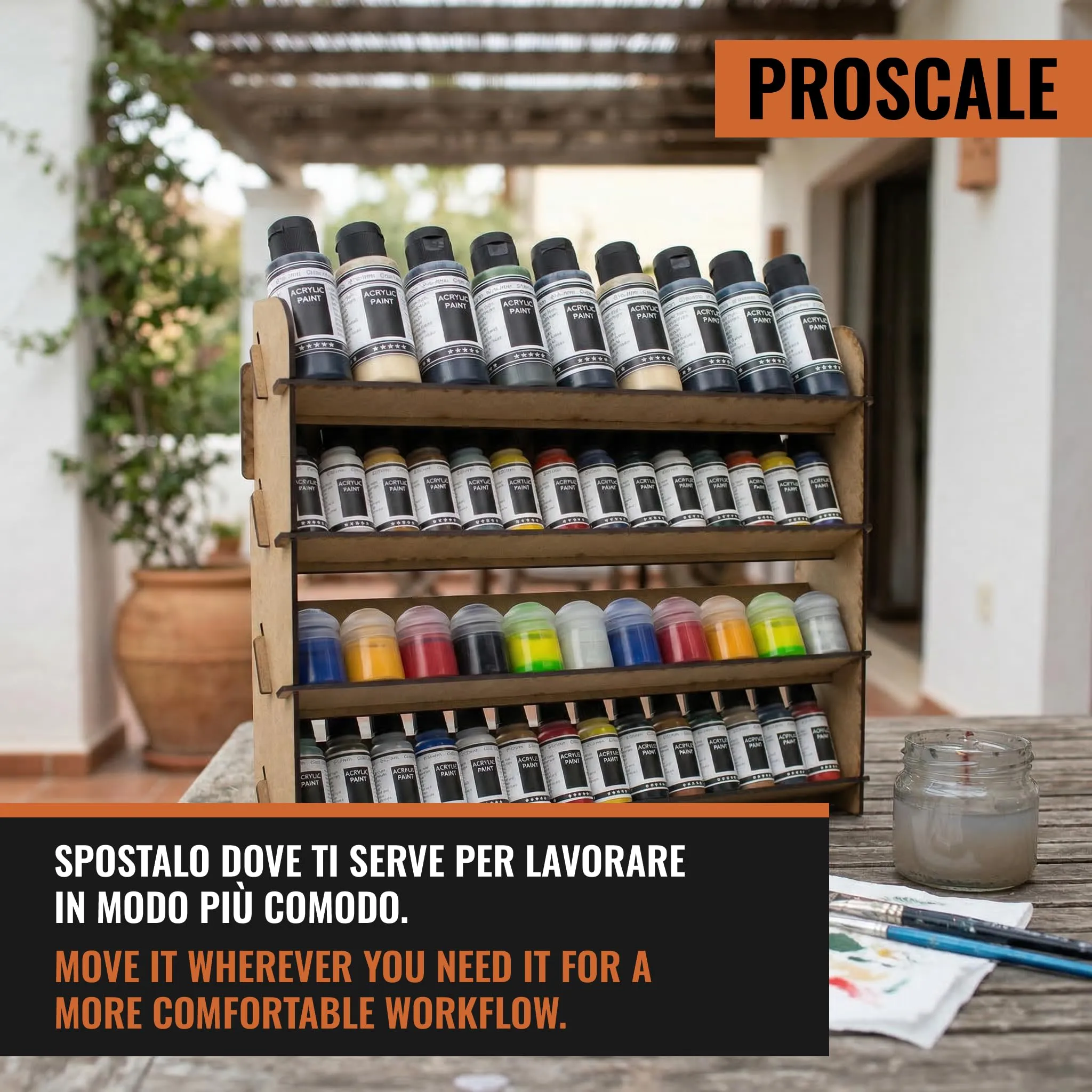 PROSCALE Porta Colori Acrilici per Modellismo Universal - immagine 4