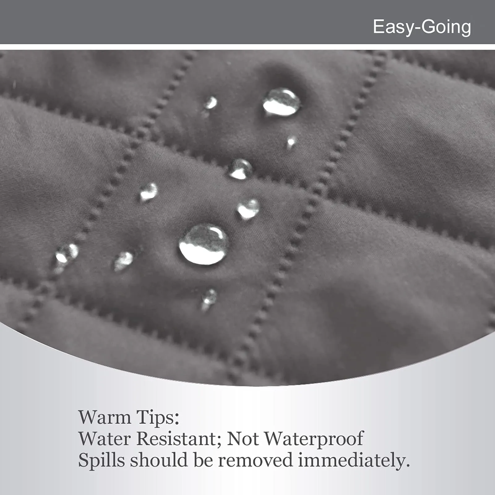 Easy-Going Copridivano Oversize Reversibile e Impermeabile, Grigio/Grigio - immagine 4
