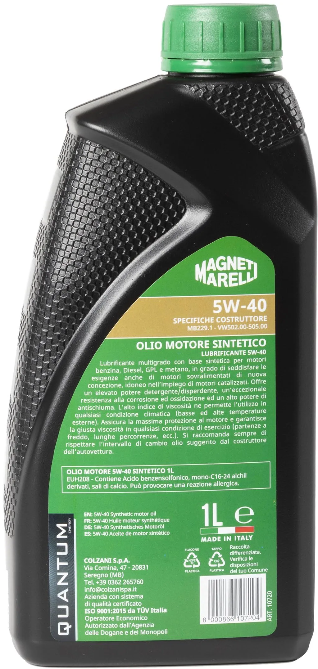 Magneti Marelli Quantum Olio Motore Sintetico 5W-40 1L - immagine 4