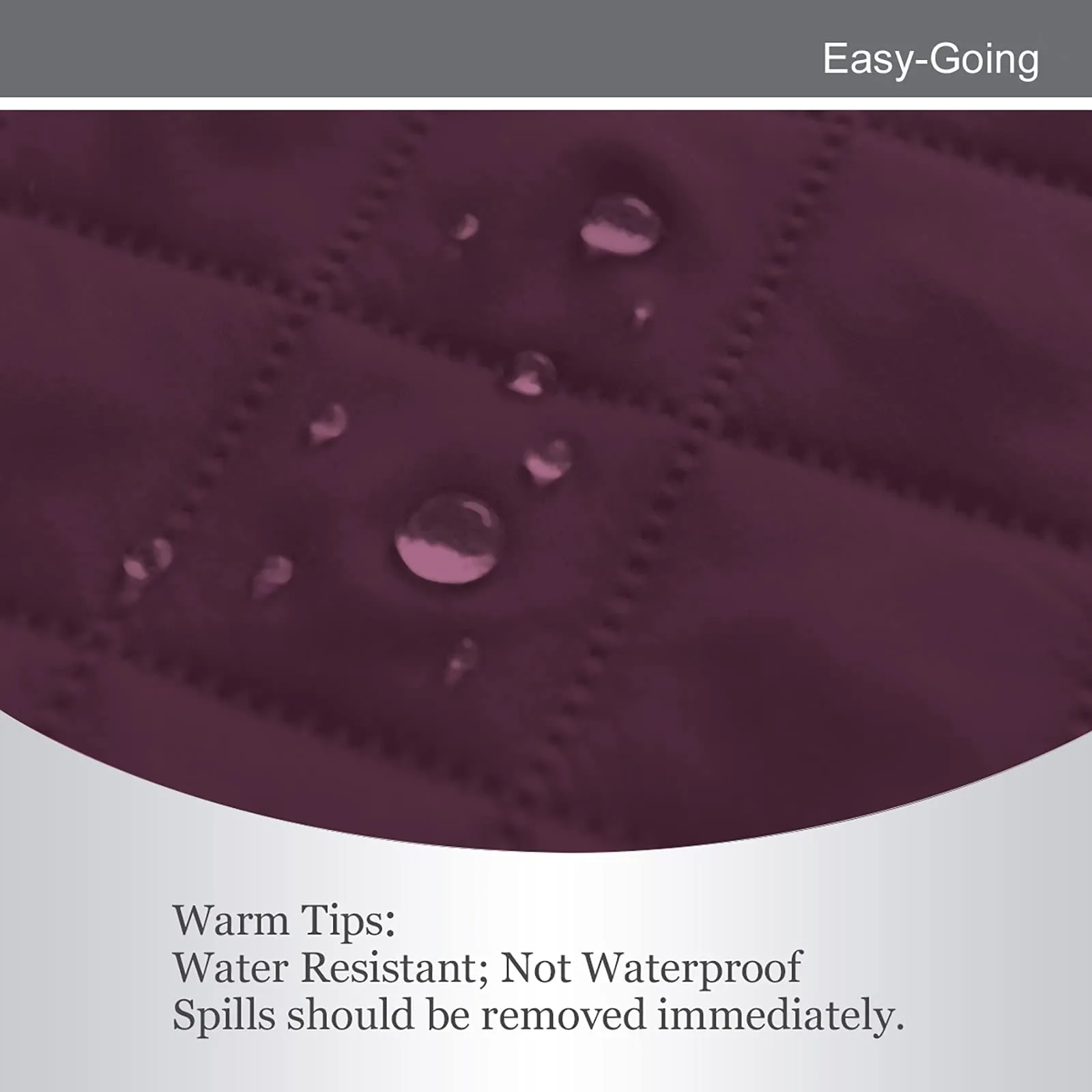 Easy-Going Copridivano Oversize Reversibile e Impermeabile, Vinaccia/Beige - immagine 4