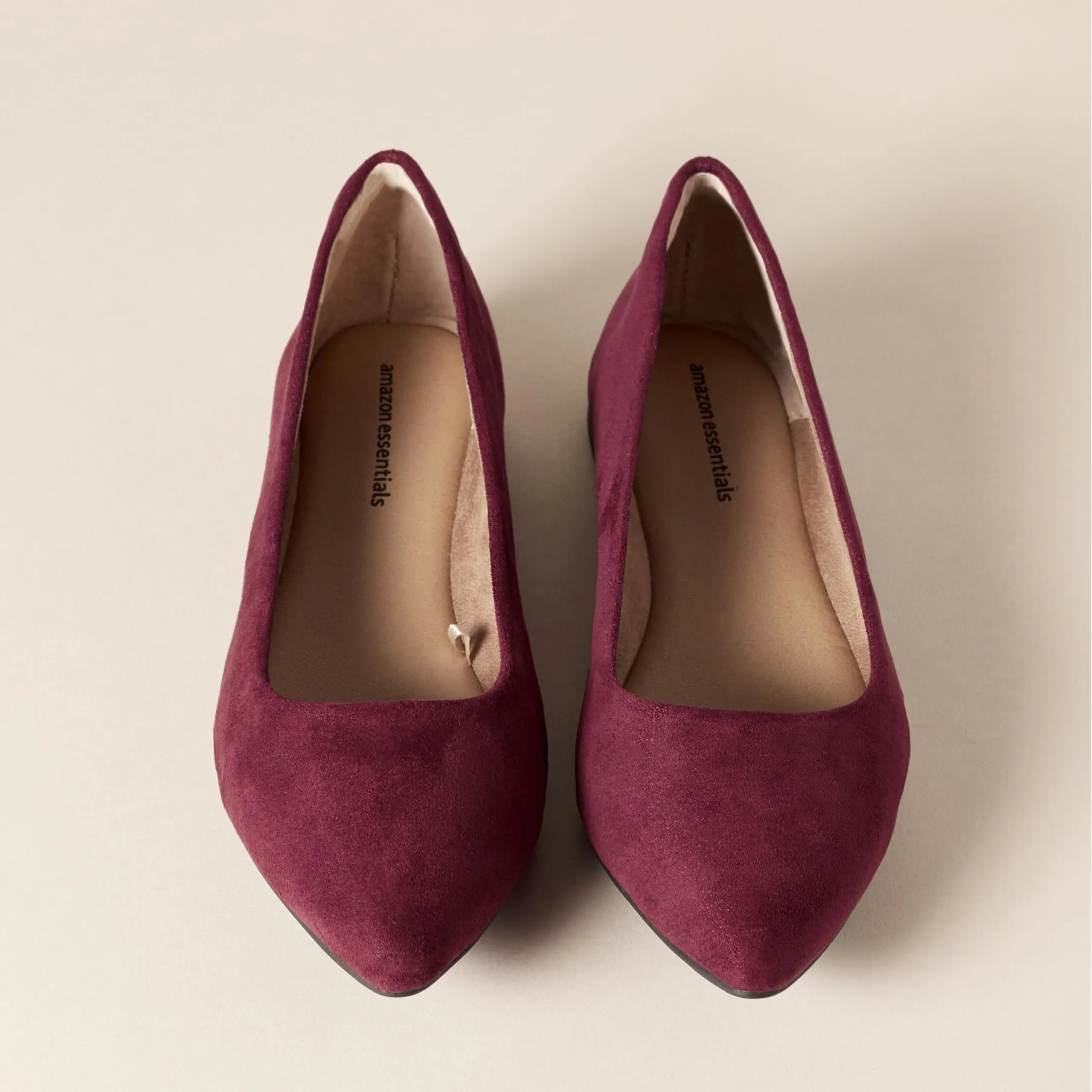 Amazon Essentials Ballerine Basse Donna, Granata, 38.5 EU Larga - immagine 4