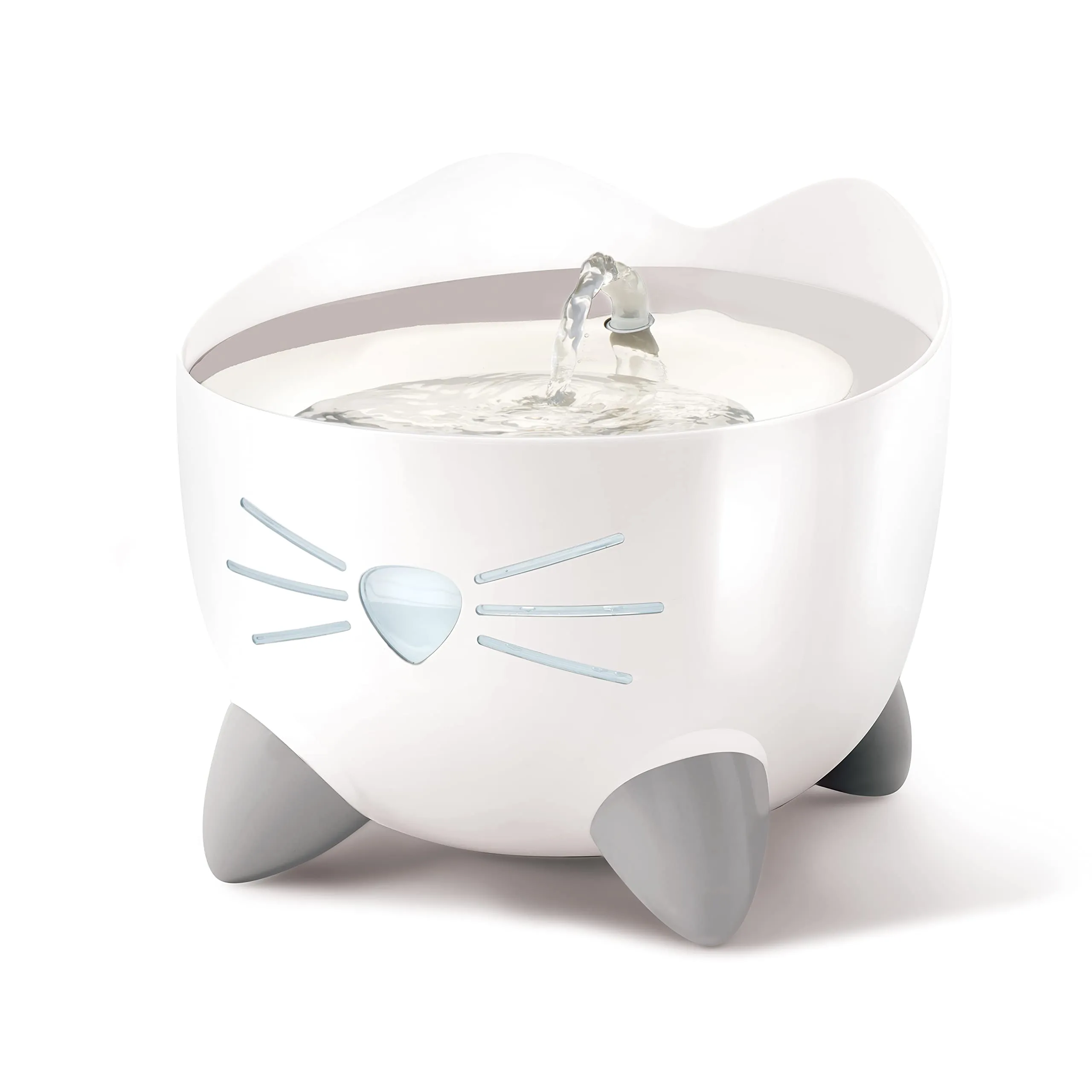 Catit PIXI Fontana per gatti 2,5 l Bianco Acciaio Inox - immagine 1