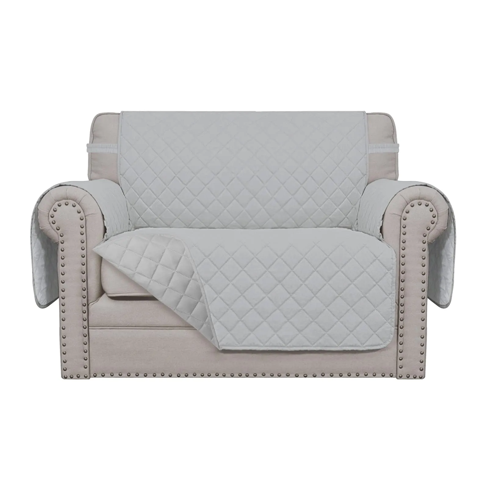 Easy-Going Fodera per Poltrona Oversize Reversibile Impermeabile per Animali Domestici, Grigio Chiaro - immagine 1