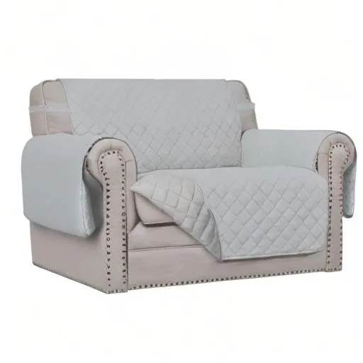 Easy-Going Fodera per Poltrona Oversize Reversibile Impermeabile per Animali Domestici, Grigio Chiaro - immagine 8